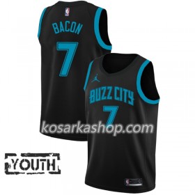 Dres Charlotte Hornets Dwayne Bacon 7 2018-19 Jordan Brand City Edition Crna Swingman - Dječji